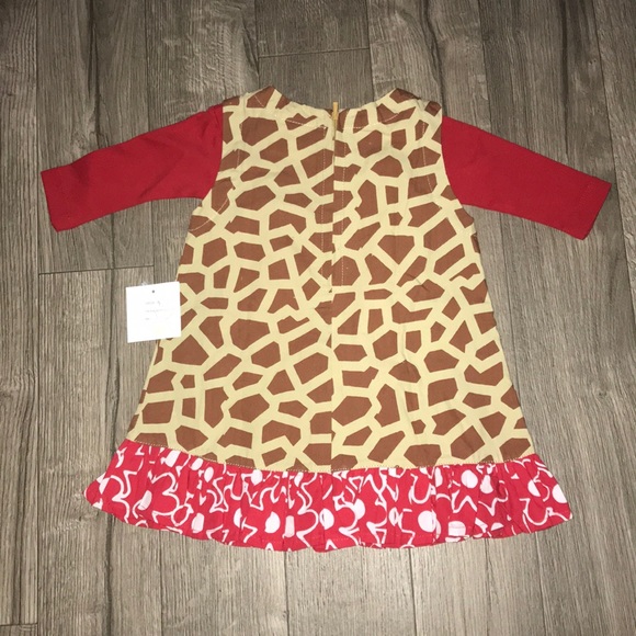 Frumpy Rumps,tan/brown jumper dress.Size 9 months - Picture 3 of 4